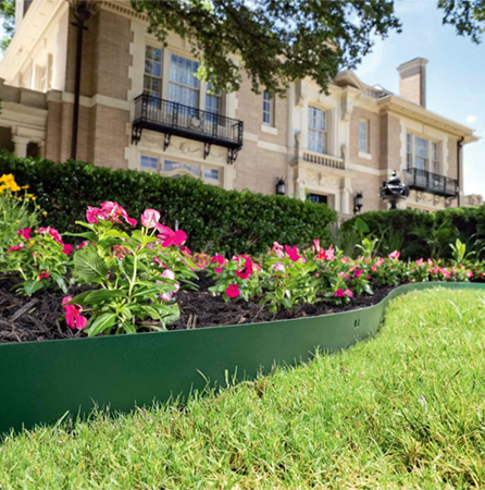 Colmet steel landscape edging and planter installation