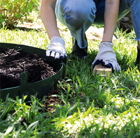 Colmet steel landscape edging installation